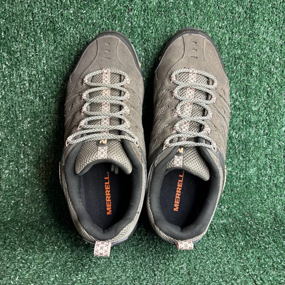 Merrell Waterproof Suede Mesh Air Cushion Gorpcore‎ Hiking Shoes Brown Womens 11